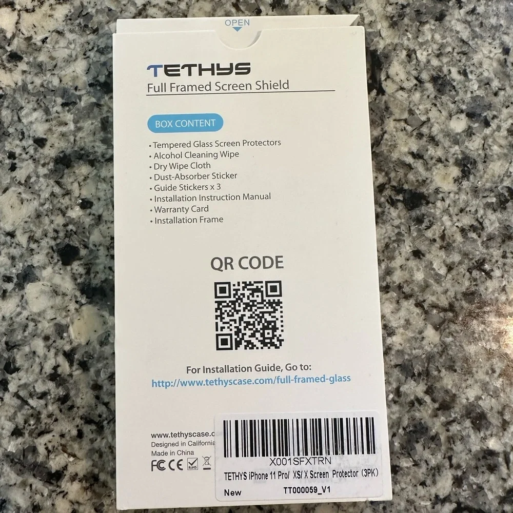 Tethys Glass Screen Protector iPhone 11 pro/XS/X